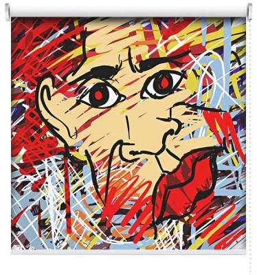 Houseart Αφηρημένο πορτρέτο, Κόμικς, Ρολοκουρτίνες, 100 x 100 εκ.