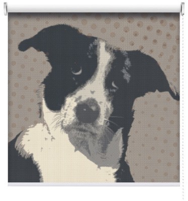 Houseart Χαριτωμένος σκύλος, Κόμικς, Ρολοκουρτίνες, 115 x 88 εκ.