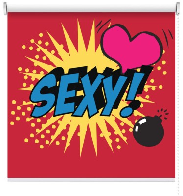 Houseart Sexy boom, Κόμικς, Ρολοκουρτίνες, 100 x 100 εκ.