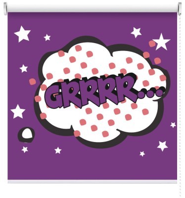 Houseart Purple Grrrrr, Κόμικς, Ρολοκουρτίνες, 100 x 100 εκ.