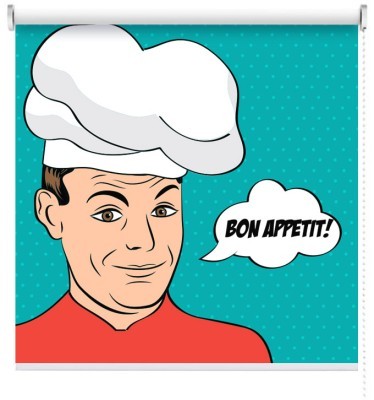 Βon Appetit, Κόμικς, Ρολοκουρτίνες, 100 x 100 εκ.