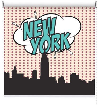 Houseart New York, Κόμικς, Ρολοκουρτίνες, 100 x 100 εκ.