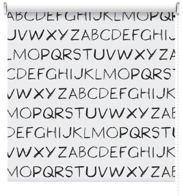 English lettering, Φράσεις, Ρολοκουρτίνες, 100 x 100 εκ.