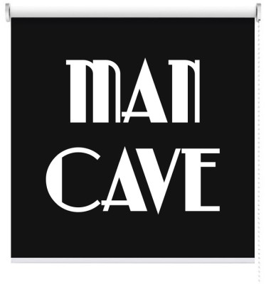 Man cave, Φράσεις, Ρολοκουρτίνες, 100 x 100 εκ. φωτογραφία