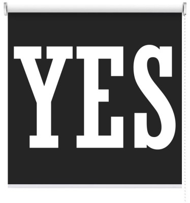 Yes, Φράσεις, Ρολοκουρτίνες, 100 x 100 εκ.