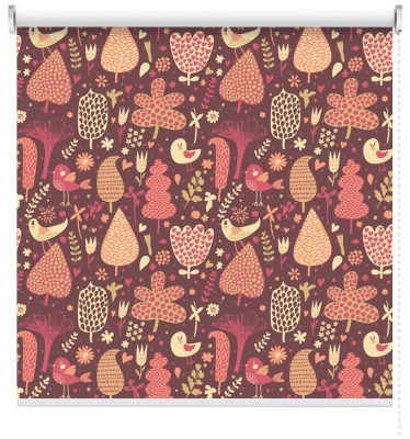 Ρομαντικό μοτίβο, Μοτίβα, Ρολοκουρτίνες, 100 x 100 εκ.