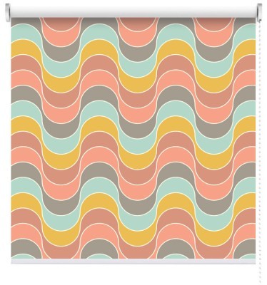 Μοτίβο με καμπύλες, Μοτίβα, Ρολοκουρτίνες, 100 x 100 εκ.