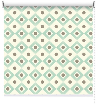 Houseart Ρομαντικό μοτίβο με πράσινο, Μοτίβα, Ρολοκουρτίνες, 100 x 100 εκ.