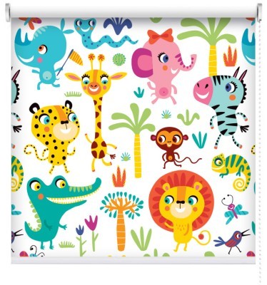 Χαμογελαστά Ζωάκια, Παιδικά, Ρολοκουρτίνες, 100 x 100 εκ.