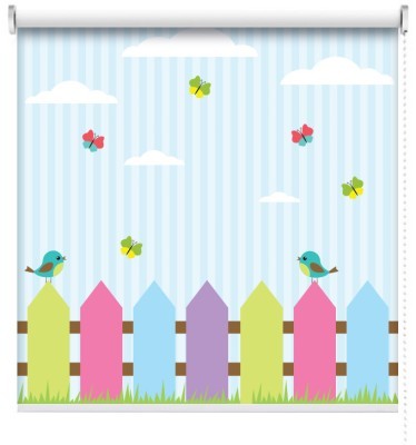 Houseart Χρωματιστά Πουλάκια, Παιδικά, Ρολοκουρτίνες, 80 x 80 εκ.