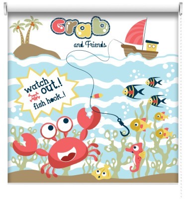 Houseart Ψαράς, Παιδικά, Ρολοκουρτίνες, 100 x 100 εκ.