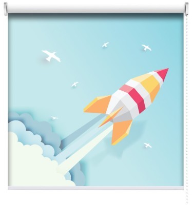 Εκτόξευση Πυραύλου, Παιδικά, Ρολοκουρτίνες, 120 x 80 εκ.