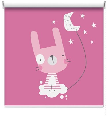 Ροζ Λαγουδάκι, Παιδικά, Ρολοκουρτίνες, 100 x 100 εκ.