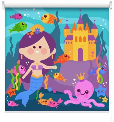 Μικρή Γοργόνα, Παιδικά, Ρολοκουρτίνες, 100 x 100 εκ.