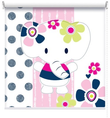 Χρωματιστό Ελεφαντάκι, Παιδικά, Ρολοκουρτίνες, 100 x 100 εκ.