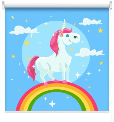 Λατρευτός Μονόκερος, Παιδικά, Ρολοκουρτίνες, 100 x 100 εκ.