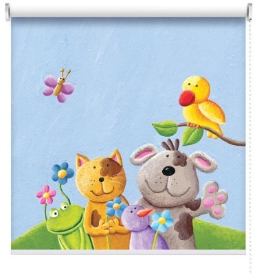 Xαρούμενα ζωάκια, Παιδικά, Ρολοκουρτίνες, 104 x 96 εκ.