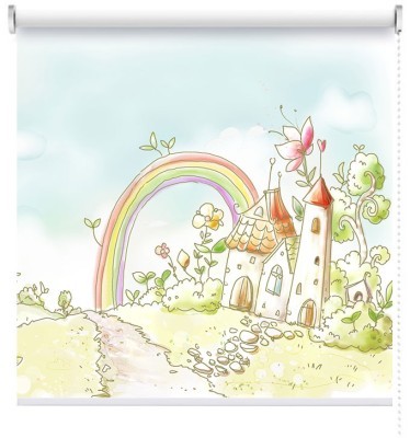 Houseart Μικρό χωριό, Παιδικά, Ρολοκουρτίνες, 100 x 71 εκ.