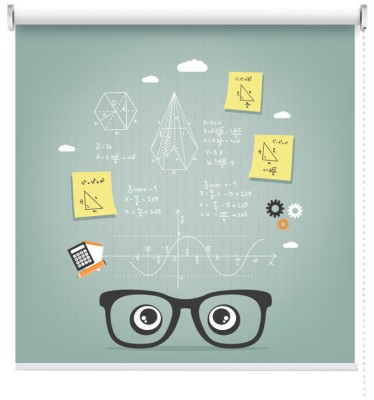 Houseart I ♥ math!, Παιδικά, Ρολοκουρτίνες, 100 x 100 εκ.