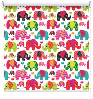 Houseart Ελεφαντάκια, Παιδικά, Ρολοκουρτίνες, 100 x 100 εκ.