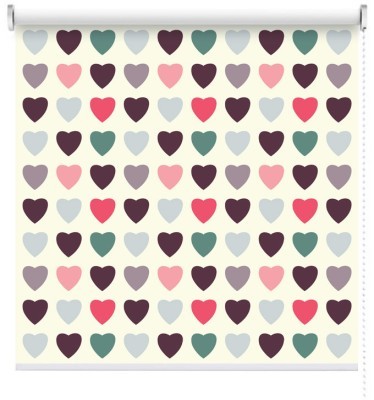 Καρδούλες μοτίβο, Παιδικά, Ρολοκουρτίνες, 100 x 100 εκ.