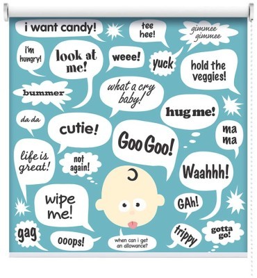 Φράσεις σε μπαλόνια κινουμένων σχεδίων, Παιδικά, Ρολοκουρτίνες, 100 x 100 εκ.