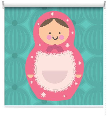 Houseart Μπαμπούσκα, Παιδικά, Ρολοκουρτίνες, 85 x 120 εκ.