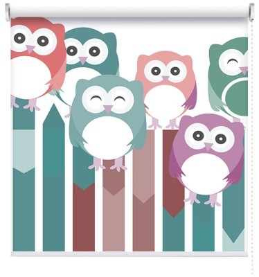 Houseart Κουκουβάγιες, Παιδικά, Ρολοκουρτίνες, 115 x 91 εκ.