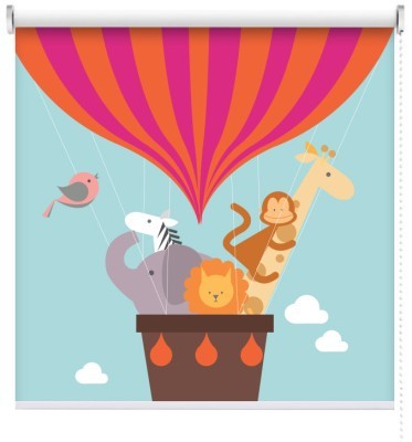 Αερόστατο με ζωάκια, Παιδικά, Ρολοκουρτίνες, 90 x 113 εκ.