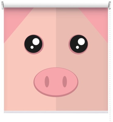 Ροζ γουρουνάκι, Παιδικά, Ρολοκουρτίνες, 80 x 136 εκ.