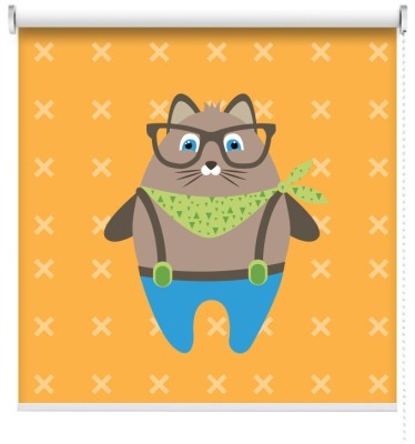 Γάτος χίπστερ, Παιδικά, Ρολοκουρτίνες, 100 x 100 εκ.