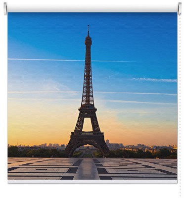 Πύργος του Άιφελ με μπλε ουρανό, Πόλεις - Ταξίδια, Ρολοκουρτίνες, 123 x 81 εκ.