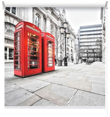 Τηλεφωνικοί θάλαμοι, Πόλεις - Ταξίδια, Ρολοκουρτίνες, 122 x 81 εκ.
