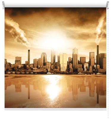 Σύγχρονη πόλη, Πόλεις - Ταξίδια, Ρολοκουρτίνες, 120 x 82 εκ.