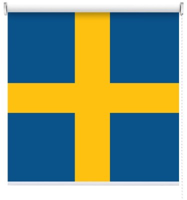 Σουηδία, Σημαίες του κόσμου, Ρολοκουρτίνες, 130 x 124 εκ.