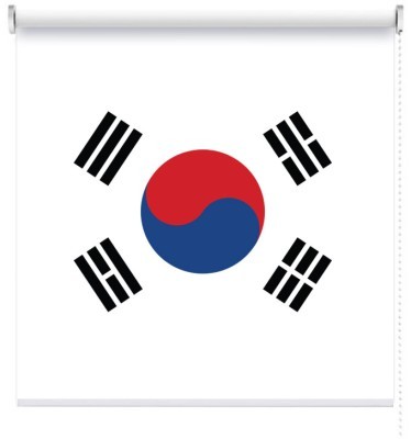 Houseart Νότια Κορέα, Σημαίες του κόσμου, Ρολοκουρτίνες, 125 x 120 εκ.