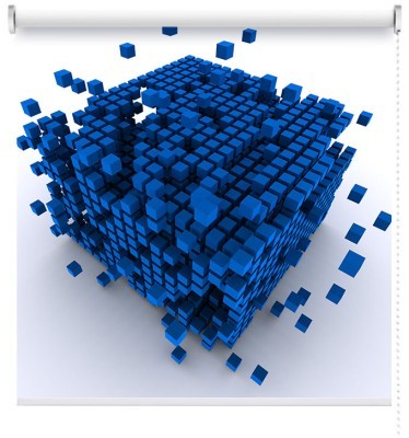 Explode, Τεχνολογία - 3D, Ρολοκουρτίνες, 100 x 100 εκ.