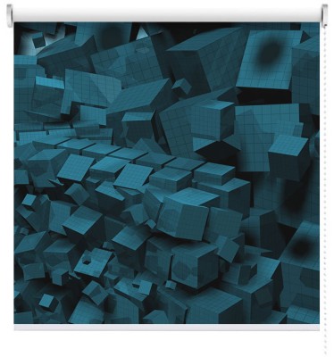 Houseart Κύβοι, Τεχνολογία - 3D, Ρολοκουρτίνες, 130 x 72 εκ.