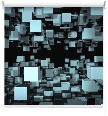 Houseart 3d cubes, Τεχνολογία - 3D, Ρολοκουρτίνες, 120 x 80 εκ.