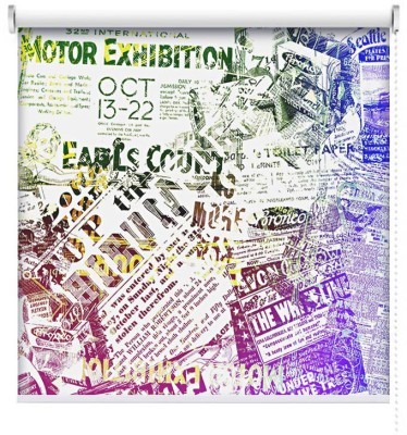 Ρετρό Εφημερίδα, Vintage, Ρολοκουρτίνες, 100 x 100 εκ.