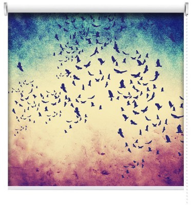 Σμήνος πουλιών, Vintage, Ρολοκουρτίνες, 102 x 99 εκ.