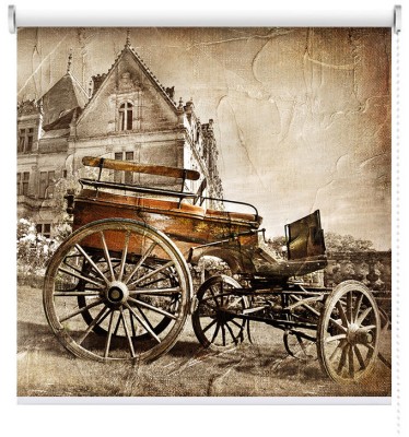 Houseart Μεσαιωνικά κάστρα, Vintage, Ρολοκουρτίνες, 120 x 85 εκ.