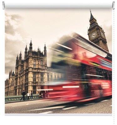 Houseart London calling, Vintage, Ρολοκουρτίνες, 120 x 81 εκ.