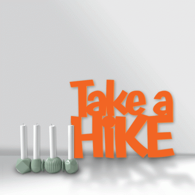 Houseart Take A Hike, Γραφείο, Λέξεις - Φράσεις, 3D ΣΧΕΔΙΑ, 80 x 60 εκ., Ξύλο MDF (6mm)