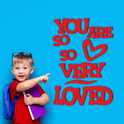 Houseart So Very Loved, Παιδικά, Λέξεις - Φράσεις, 3D ΣΧΕΔΙΑ, 40 x 60 εκ., Ξύλο MDF (6mm)