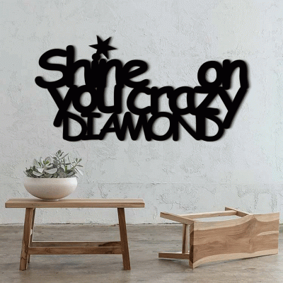 Houseart Shine On You, Κουζίνα, Λέξεις - Φράσεις, 3D ΣΧΕΔΙΑ, 50 x 25 εκ., Ξύλο MDF (6mm)