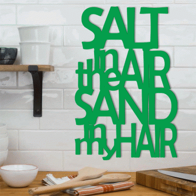 Houseart Salt In The Air, Κουζίνα, Λέξεις - Φράσεις, 3D ΣΧΕΔΙΑ, 40 x 60 εκ., Ξύλο MDF (6mm)