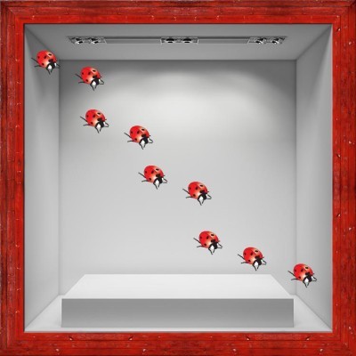 Houseart Πασχαλίτσες, Πασχαλινά, Αυτοκόλλητα βιτρίνας, 103 x 11 εκ.