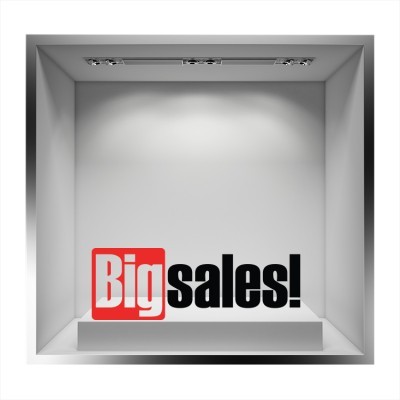 Big sales μοντέρνο Εκπτωτικά Αυτοκόλλητα βιτρίνας 28 x 80 cm (8271)