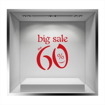 Big sales έως 60% Εκπτωτικά Αυτοκόλλητα βιτρίνας 56 x 50 cm (8314)